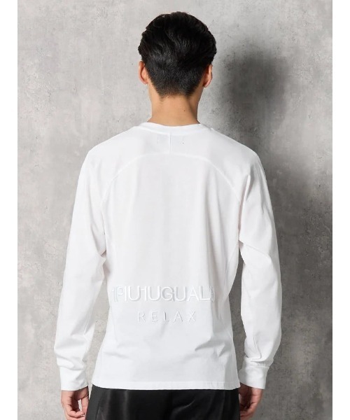 【1PIU1UGUALE3 RELAX】BACK LOGO ロングスリーブシャツ 通年（ウノ ピゥ ウノ ウグァーレ トレ）（Tシャツ/カットソー）｜1piu1uguale3 RELAX（ウノピュウノウグァーレトレリラックス）