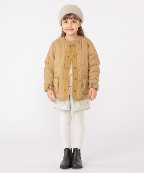 SHIPS（シップス）の「SHIPS KIDS:100～130cm / ツイード タック キュロット（その他パンツ・キッズ・ナチュラル/グレー系その他・100/110/120/130）」の7枚目の写真
