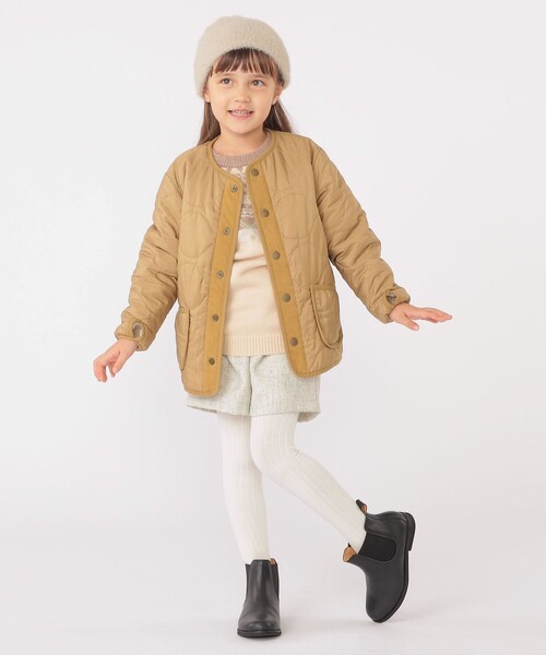 SHIPS（シップス）の「SHIPS KIDS:100～130cm / ツイード タック キュロット（その他パンツ・キッズ・ナチュラル/グレー系その他・100/110/120/130）」の8枚目の写真