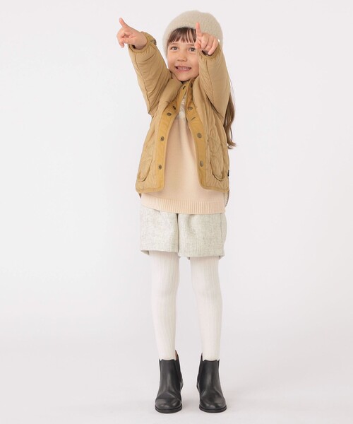 SHIPS（シップス）の「SHIPS KIDS:100～130cm / ツイード タック キュロット（その他パンツ・キッズ・ナチュラル/グレー系その他・100/110/120/130）」の9枚目の写真