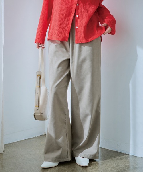 LAVEANGE（ラビアンジェ）の「【洗える】シャーリングウエストイージーパンツ（その他パンツ・レディース・ブラウン/グレー/ブラック・M/LL/3L/4L/5L）」の15枚目の写真