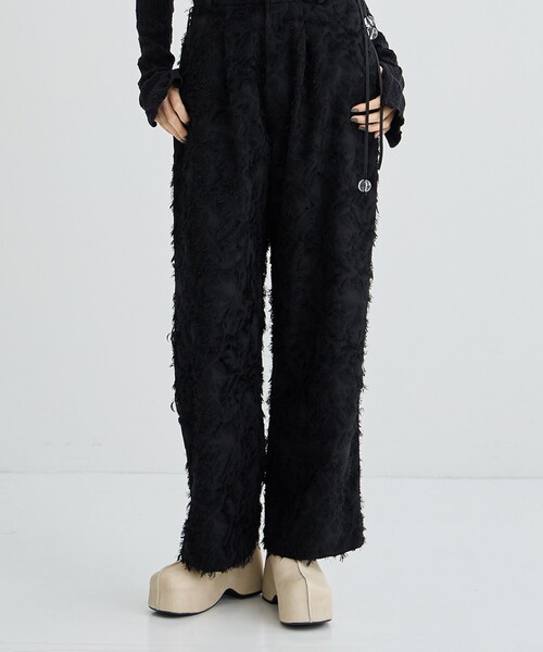 【riv nobuhiko/リブノブヒコ】KIMSI BEAD TROUSER/ビーズトラウザーパンツ(その他パンツ)|RIV NOBUHIKO(リブノブヒコ)