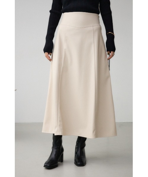 AZUL by moussy(アズールバイマウジー)の「レザーフレアスカート(スカート・レディース・ライトベージュ/ブラック・SMALL/MEDIUM)」の22枚目の写真
