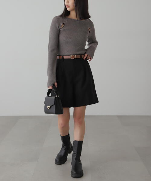 FREE'S MART（フリーズマート）の「◇【3サイズ展開XS-M】タックショートパンツ【低身長サイズ有】（その他パンツ・レディース・ブラック/グレー/ホワイト・SMALL/MEDIUM/X-SMALL）」の22枚目の写真