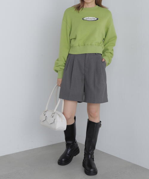 FREE'S MART（フリーズマート）の「◇【3サイズ展開XS-M】タックショートパンツ【低身長サイズ有】（その他パンツ・レディース・ブラック/グレー/ホワイト・SMALL/MEDIUM/X-SMALL）」の5枚目の写真