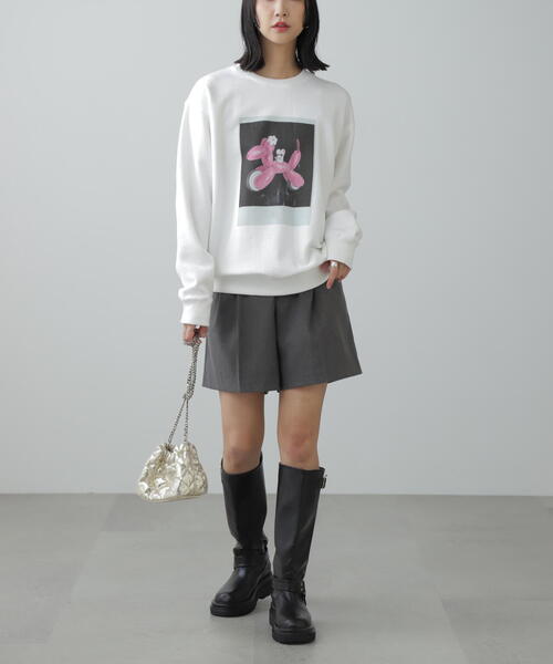 FREE'S MART（フリーズマート）の「◇【3サイズ展開XS-M】タックショートパンツ【低身長サイズ有】（その他パンツ・レディース・ブラック/グレー/ホワイト・SMALL/MEDIUM/X-SMALL）」の8枚目の写真