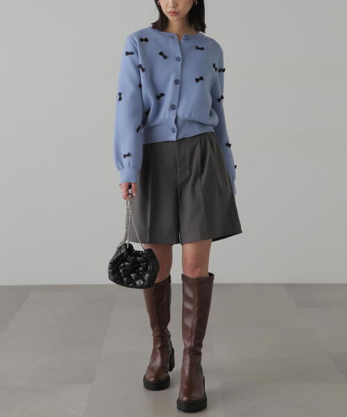 FREE'S MART（フリーズマート）の「◇【3サイズ展開XS-M】タックショートパンツ【低身長サイズ有】（その他パンツ・レディース・ブラック/グレー/ホワイト・SMALL/MEDIUM/X-SMALL）」の10枚目の写真