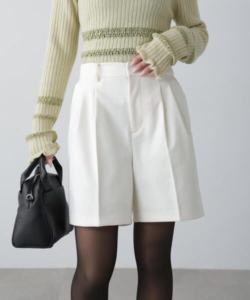 FREE'S MART（フリーズマート）の「◇【3サイズ展開XS-M】タックショートパンツ【低身長サイズ有】（その他パンツ・レディース・ブラック/グレー/ホワイト・SMALL/MEDIUM/X-SMALL）」の12枚目の写真