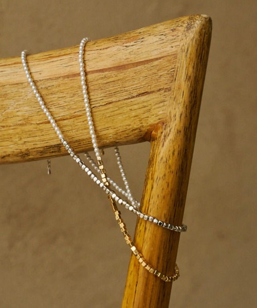 Unitage(ユニテージ)の「パールストーンドッキングネックレス(ネックレス・レディース・ゴールド/シルバー・FREE)」の4枚目の写真