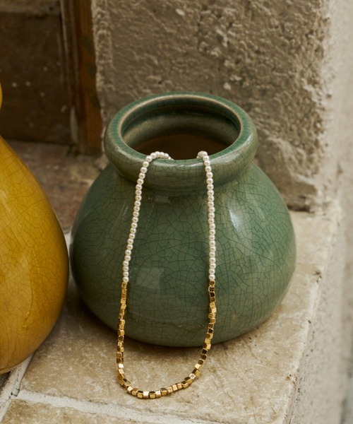 Unitage(ユニテージ)の「パールストーンドッキングネックレス(ネックレス・レディース・ゴールド/シルバー・FREE)」の3枚目の写真