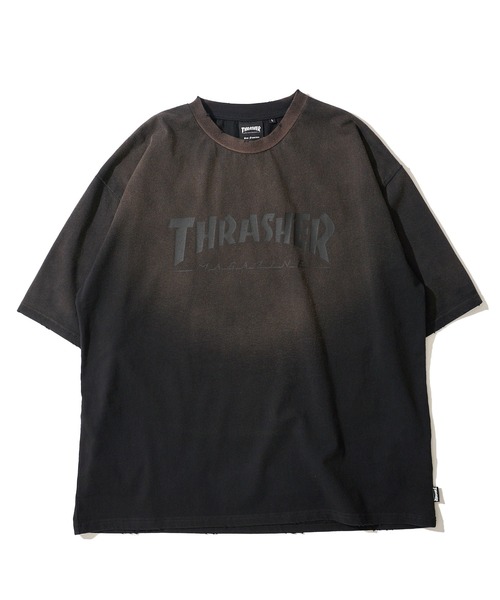 THRASHER(スラッシャー)の「【THRASHER / スラッシャー】フェードブリーチ加工 フロントプリントTシャツ(Tシャツ/カットソー・メンズ・ピンク/ブラウン/ブラック・MEDIUM/X-LARGE/LARGE)」の4枚目の写真