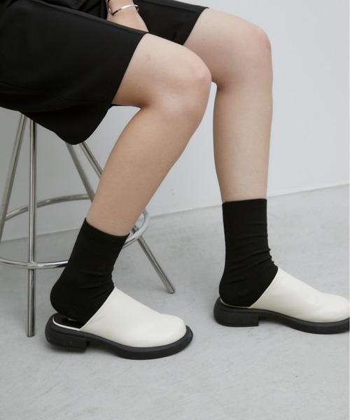 Aunt Marie's（アントマリーズ）の「ボリュームソールサボ（スリッポン・レディース・アイボリー/ブラック・SMALL/MEDIUM/LARGE）」の12枚目の写真