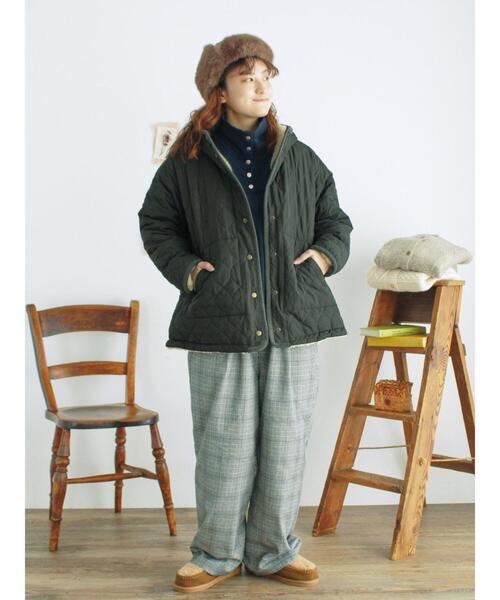 撥水加工】リバーシブルボアブルゾン