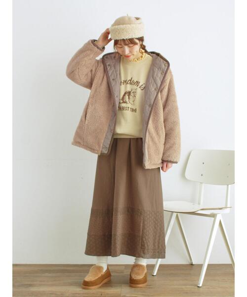 セール】【撥水加工】リバーシブルボアブルゾン（ブルゾン