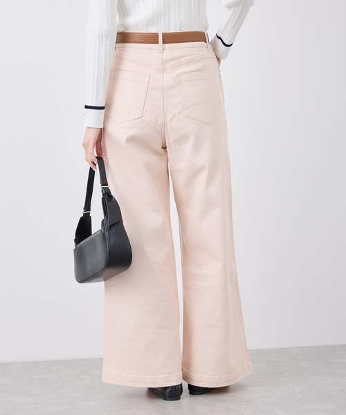 ROPE' PICNIC(ロペピクニック)の「【ウエスト革命デニム】Pinkウエストシェイプワイドデニム(デニムパンツ・レディース・ピンク・38/40/36)」の6枚目の写真