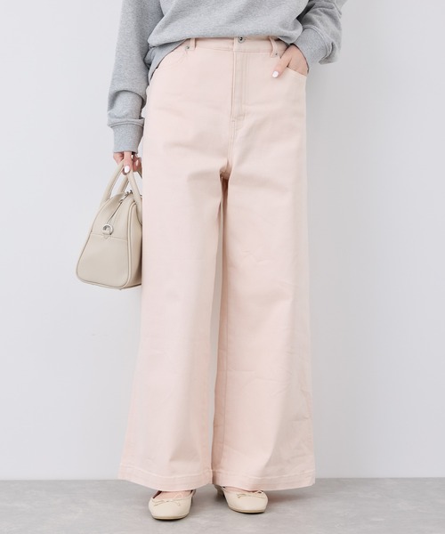 ROPE' PICNIC(ロペピクニック)の「【ウエスト革命デニム】Pinkウエストシェイプワイドデニム(デニムパンツ・レディース・ピンク・38/40/36)」の9枚目の写真
