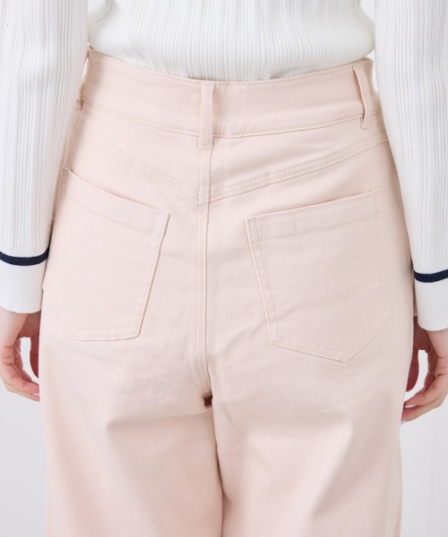 ROPE' PICNIC(ロペピクニック)の「【ウエスト革命デニム】Pinkウエストシェイプワイドデニム(デニムパンツ・レディース・ピンク・38/40/36)」の4枚目の写真