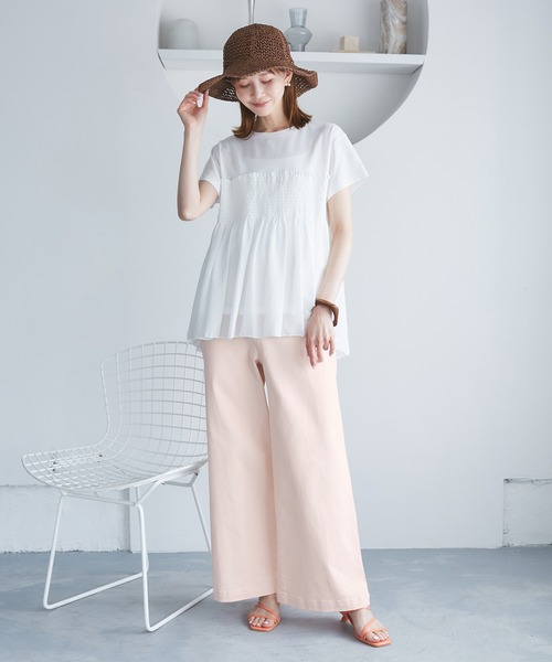 ROPE' PICNIC(ロペピクニック)の「【ウエスト革命デニム】Pinkウエストシェイプワイドデニム(デニムパンツ・レディース・ピンク・38/40/36)」の22枚目の写真