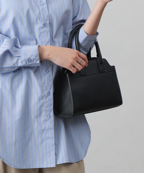 COLONY 2139（コロニートゥーワンスリーナイン）の「ワイドガゼットハンドバッグ（ハンドバッグ・レディース・ブラウン/ブラック・S）」の22枚目の写真