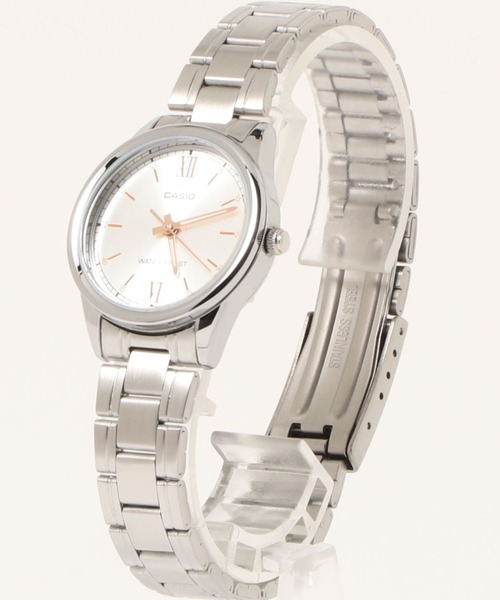 CASIO アナログ腕時計 防水 ステンレス CASIO カシオ / アナログ クォーツ ラウンドフェイス ステンレスベルト