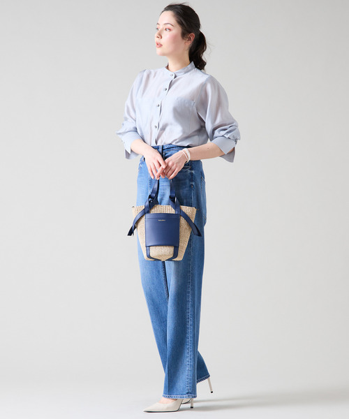 Tiara(ティアラ)の「ビッグポケットシャツブラウス(シャツ/ブラウス・レディース・サックスブルー/ホワイト/イエロー・FREE)」の11枚目の写真