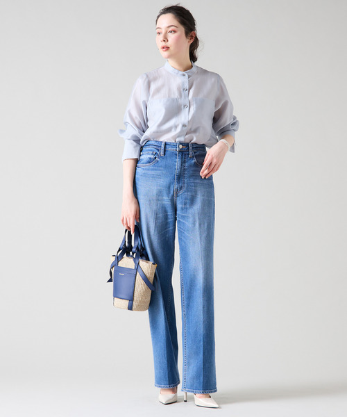 Tiara(ティアラ)の「ビッグポケットシャツブラウス(シャツ/ブラウス・レディース・サックスブルー/ホワイト/イエロー・FREE)」の12枚目の写真