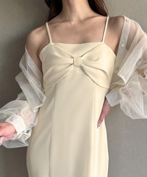 ハイウエストリボンマーメイドキャミワンピース