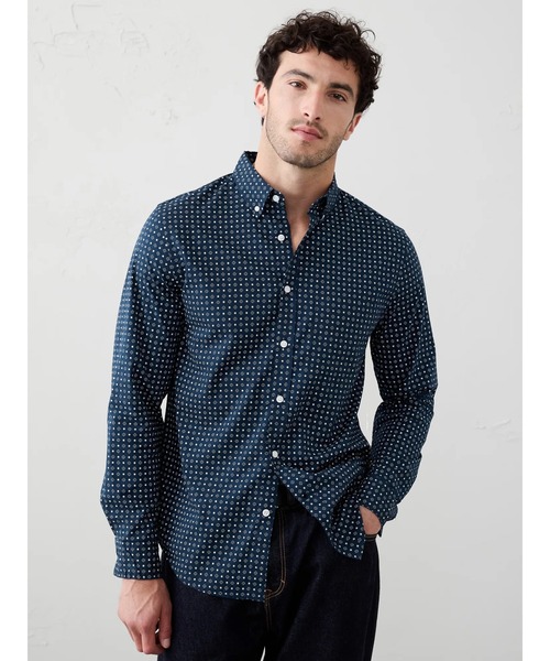BANANA REPUBLIC FACTORY STORE(バナナリパブリック ファクトリーストア)の「BANANA REPUBLIC FACTORY STORE コットンシャツ(シャツ/ブラウス・メンズ・チェック/イエロー/ブルー/ブルー系その他/ライトブルー/ホワイト×ネイビー/その他1/ブラウン系その他/グレー/マルチ/カーキ/その他/ネイビー/ブラウン/ホワイト系その他/ブルー系その他2/ブルー系その他3・XL/L/M/S)」の9枚目の写真