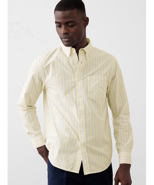 BANANA REPUBLIC FACTORY STORE(バナナリパブリック ファクトリーストア)の「BANANA REPUBLIC FACTORY STORE コットンシャツ(シャツ/ブラウス・メンズ・チェック/イエロー/ブルー/ブルー系その他/ライトブルー/ホワイト×ネイビー/その他1/ブラウン系その他/グレー/マルチ/カーキ/その他/ネイビー/ブラウン/ホワイト系その他/ブルー系その他2/ブルー系その他3・XL/L/M/S)」の14枚目の写真