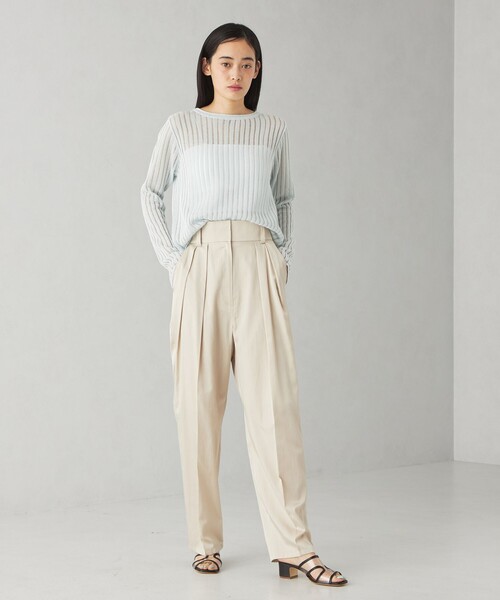 EMMEL REFINES（エメルリファインズ）の「＜EMMEL REFINES＞EM ハリヌキ ロングスリーブ ニット プルオーバー（ニット/セーター・レディース・レッド/ライトブルー/オフホワイト・FREE）」の12枚目の写真