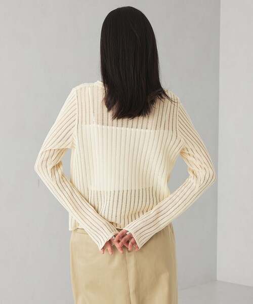 EMMEL REFINES（エメルリファインズ）の「＜EMMEL REFINES＞EM ハリヌキ ロングスリーブ ニット プルオーバー（ニット/セーター・レディース・レッド/ライトブルー/オフホワイト・FREE）」の17枚目の写真