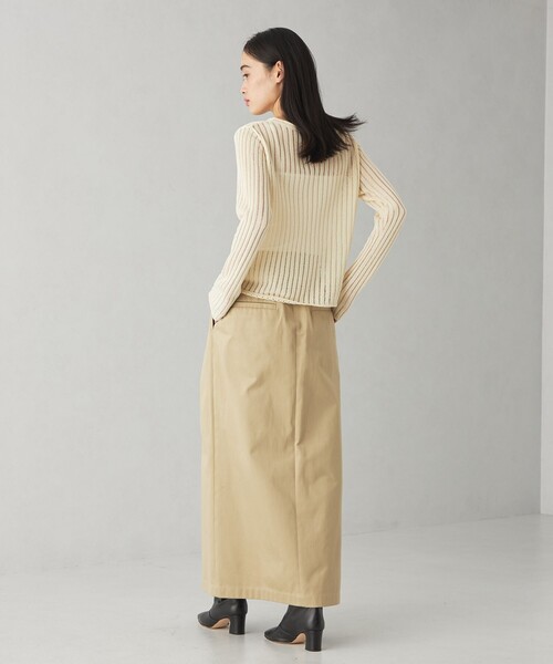 EMMEL REFINES（エメルリファインズ）の「＜EMMEL REFINES＞EM ハリヌキ ロングスリーブ ニット プルオーバー（ニット/セーター・レディース・レッド/ライトブルー/オフホワイト・FREE）」の21枚目の写真