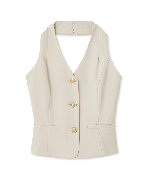 SNIDEL（スナイデル）の「Sustainableホルタージレ（ベスト・レディース・ネイビー/グレー/アイボリー・FREE）」の20枚目の写真