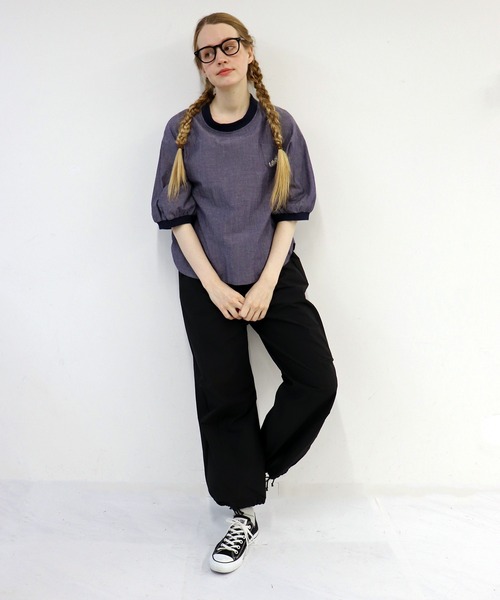 haupia(ハウピア)の「うちのこになりませんか。【ブラウス】(シャツ/ブラウス・レディース・オフホワイト/ネイビー/チェック/ストライプ・MEDIUM)」の19枚目の写真