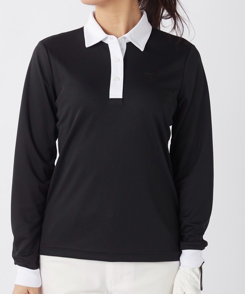 FILA GOLF（フィラゴルフ ）の「長袖シャツ（シャツ/ブラウス・レディース・ホワイト/ネイビー/ブラック・MEDIUM/LARGE/X-LARGE）」の7枚目の写真