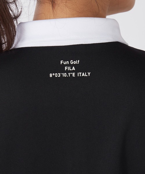 FILA GOLF（フィラゴルフ ）の「長袖シャツ（シャツ/ブラウス・レディース・ホワイト/ネイビー/ブラック・MEDIUM/LARGE/X-LARGE）」の11枚目の写真