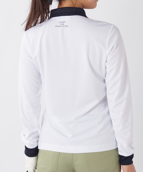 FILA GOLF（フィラゴルフ ）の「長袖シャツ（シャツ/ブラウス・レディース・ホワイト/ネイビー/ブラック・MEDIUM/LARGE/X-LARGE）」の18枚目の写真