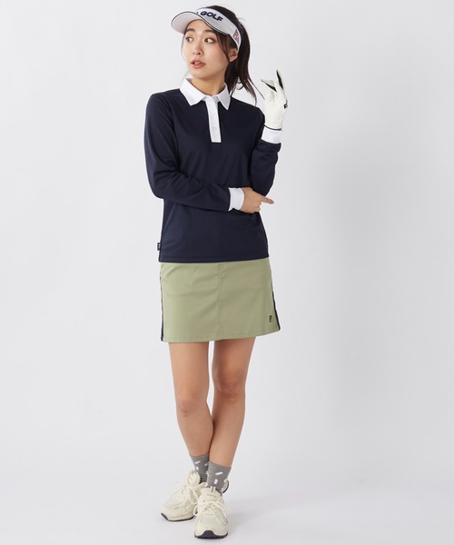 FILA GOLF（フィラゴルフ ）の「長袖シャツ（シャツ/ブラウス・レディース・ホワイト/ネイビー/ブラック・MEDIUM/LARGE/X-LARGE）」の6枚目の写真