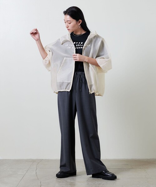 MARW UNITED ARROWS シアー パーカー オフホワイト MARW UNITED ARROWS（マルゥ ユナイテッドアローズ）の「＜MARW