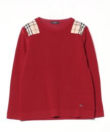 ★バーバリー★ブラックレーベル★羊毛セーター★サイズ３(L) ★グレー ブランド古着BURBERRY BLACK LABEL｜バーバリーブラックレーベルの