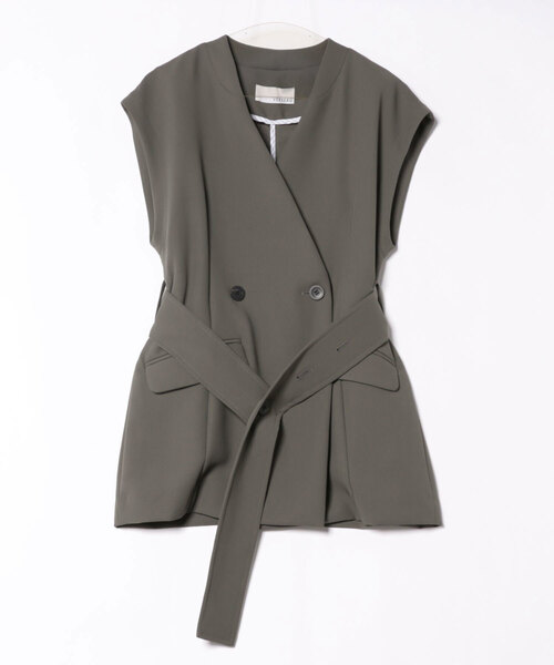 #新品未使用#リバーシブル・ウォッシャブルエコムートンロングジレ VERSEAU（ヴェルソー）の「【リバーシブル】【手洗い可】VERSEAU