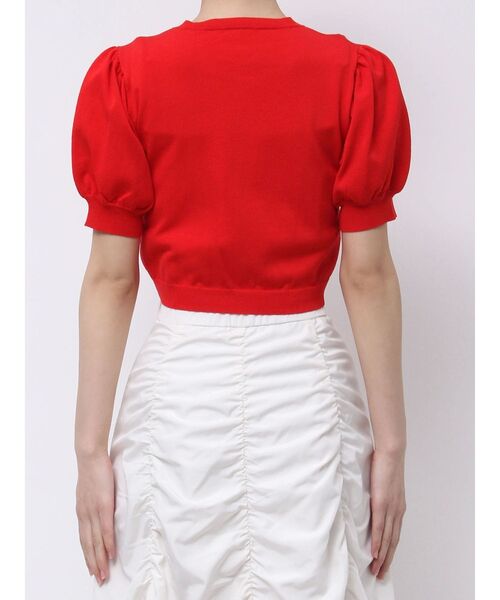 MERCURYDUO（マーキュリーデュオ）の「クロップドニットアンサンブル（カーディガン/ボレロ・レディース・オフホワイト/レッド/ベージュ・FREE）」の17枚目の写真