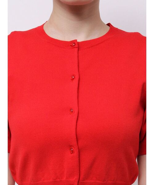 MERCURYDUO（マーキュリーデュオ）の「クロップドニットアンサンブル（カーディガン/ボレロ・レディース・オフホワイト/レッド/ベージュ・FREE）」の18枚目の写真