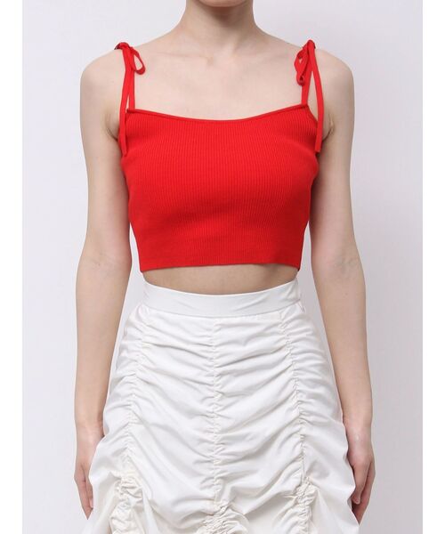 MERCURYDUO（マーキュリーデュオ）の「クロップドニットアンサンブル（カーディガン/ボレロ・レディース・オフホワイト/レッド/ベージュ・FREE）」の22枚目の写真