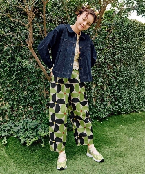 セール】Verde manzana プリントカーブシルエットパンツ（その他パンツ  
