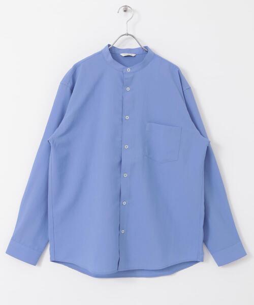 URBAN RESEARCH DOORS（アーバンリサーチドアーズ）の「『WEB/一部店舗限定サイズ』『吸水速乾』セオアルファバンドカラーロングスリーブシャツ（シャツ/ブラウス・メンズ・ライトグレー/チャコールグレー/ロイヤルブルー/オフホワイト・X-LARGE/LARGE/MEDIUM）」の22枚目の写真