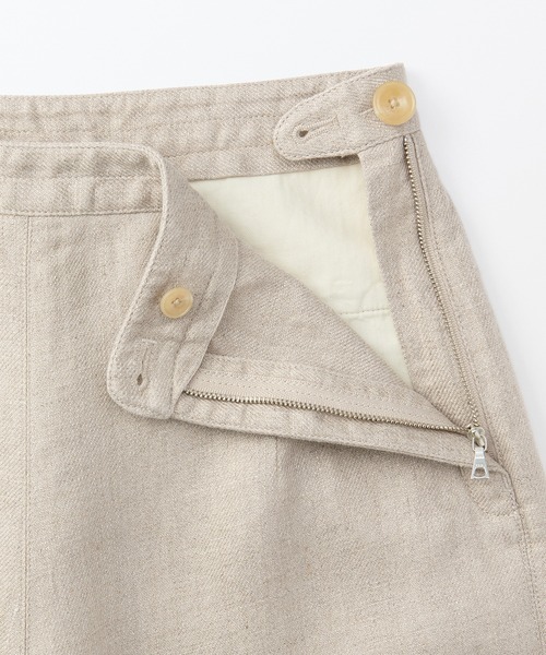 MUJI Labo〕婦人 リネン太番手ワイドパンツ（その他パンツ