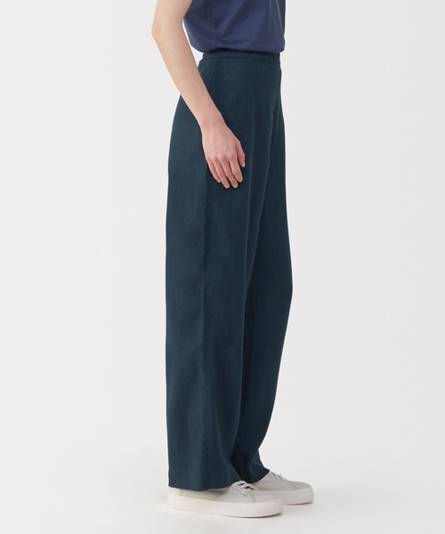 セール】〔MUJI Labo〕婦人 リネン太番手ワイドパンツ（その他