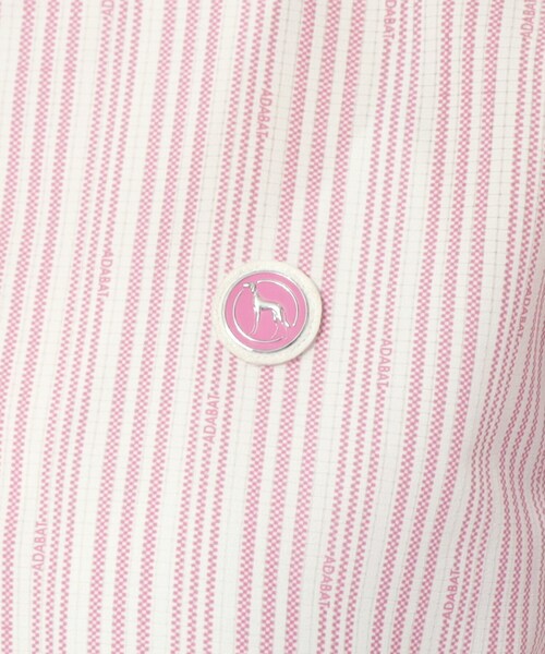 adabat(アダバット)の「サッカーストライプジッププルオーバー(Tシャツ/カットソー・レディース・ブルー系5/ピンク系5・36/42/40/38)」の6枚目の写真