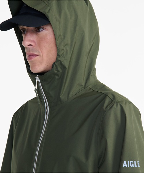 AIGLE（エーグル）の「MTD 全天候型 防水 撥水 透湿 フーデッドジャケット（マウンテンパーカー・レディース・ブルー/モスグリーン/セージグリーン/ダークブルー/ブラック・S/M/L）」の17枚目の写真